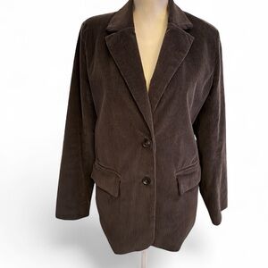 Charcoal Corduroy Blazer